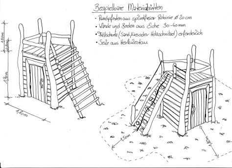 bespielbare Materialhütten